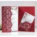 Beautiful Marriage Invitation Card Laser Cut Greeting Card Black Iridescent Paper